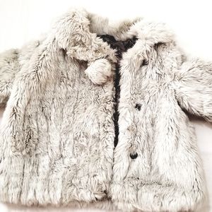 Zara baby faux fur Coat